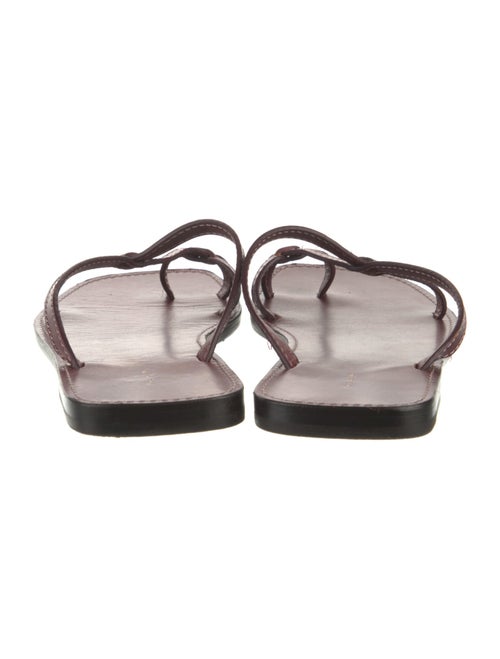 The Row Link Leather Slides