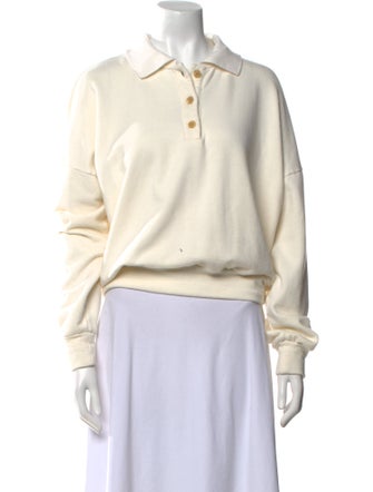 The Row V-Neck Long Sleeve Sweatshirt