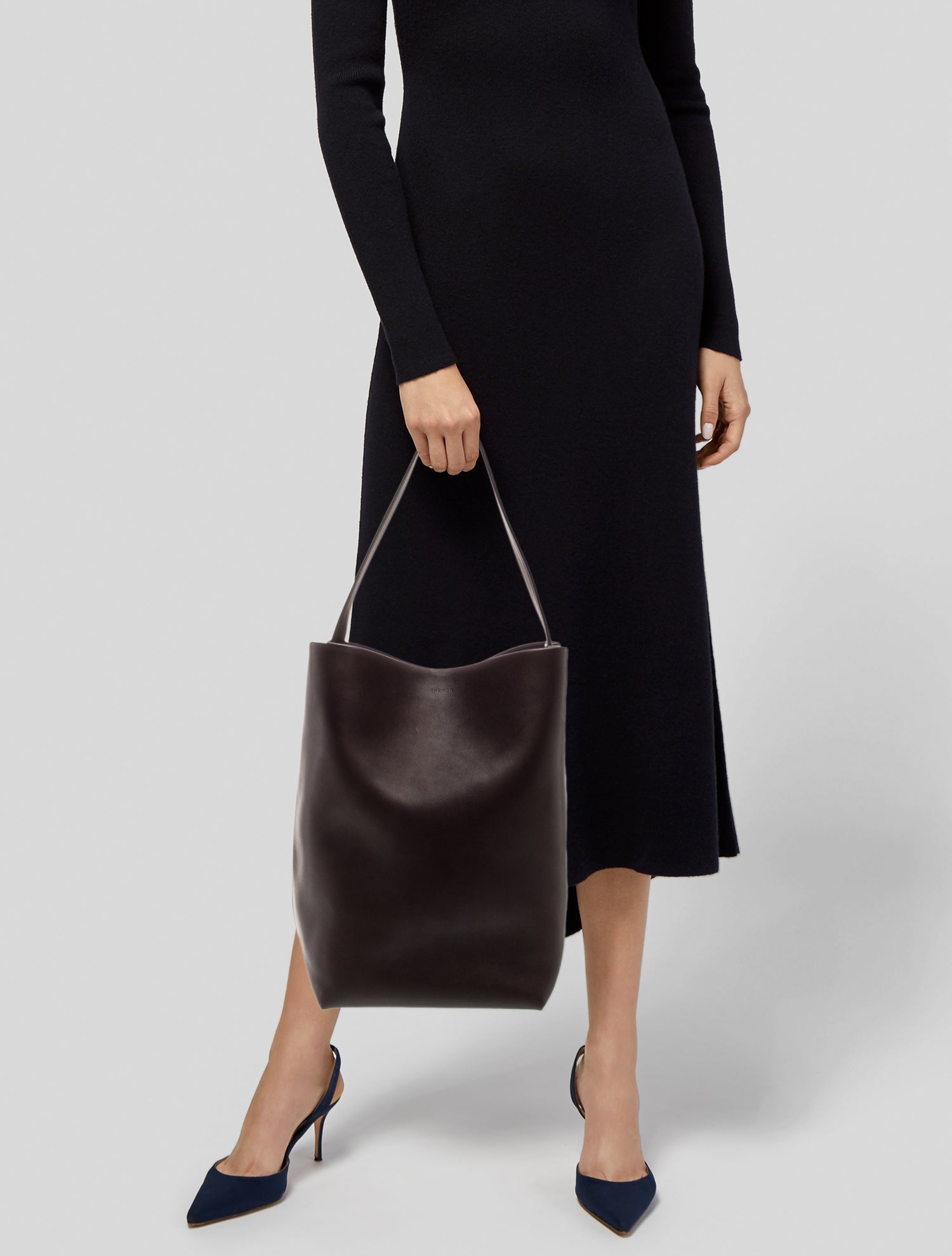 The Row Leather Large N/S Park Tote