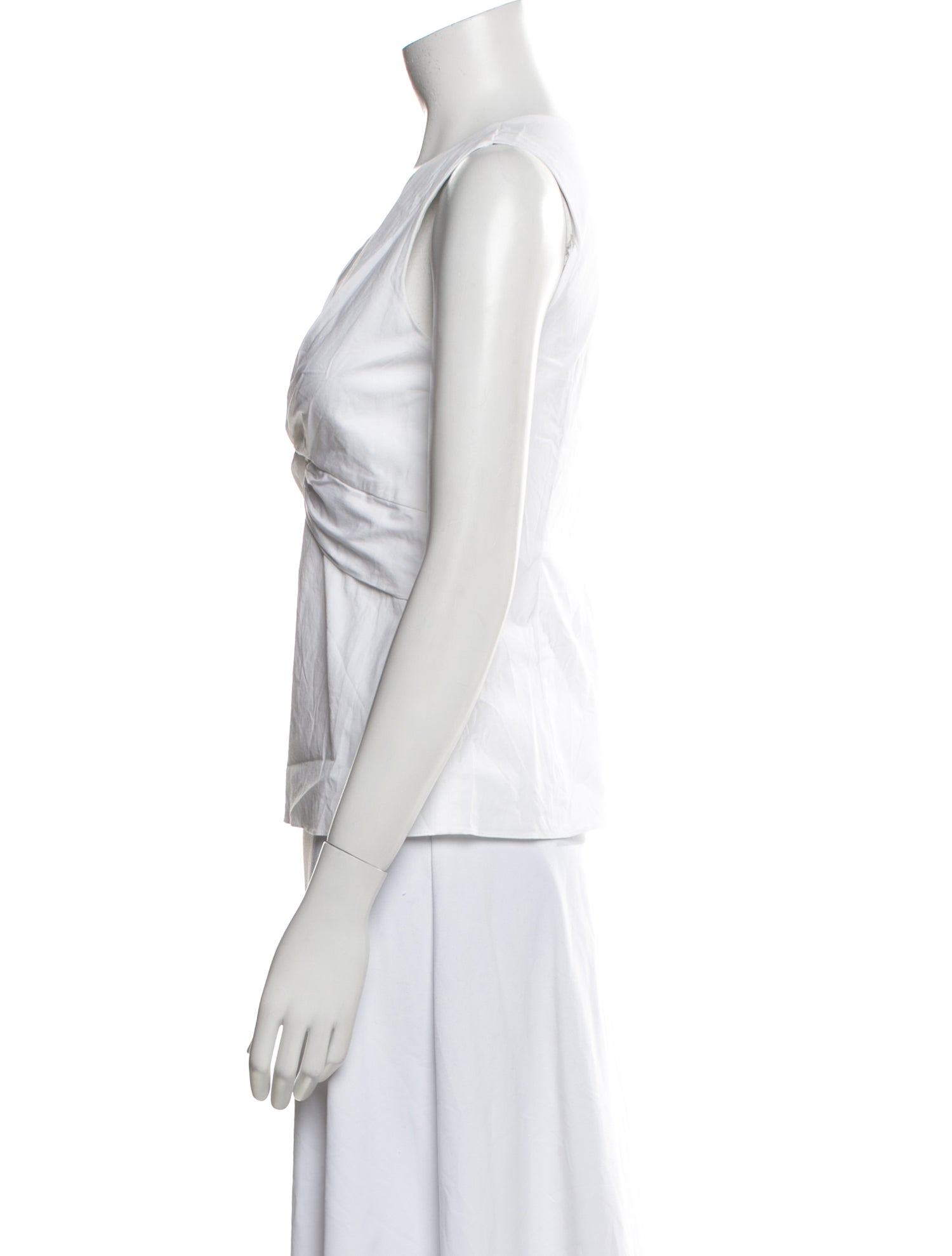 The Row V-Neck Sleeveless Blouse