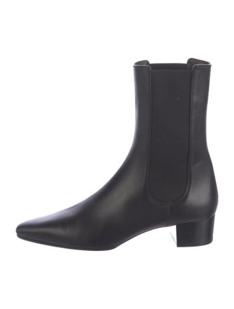 The Row British Leather Chelsea Boots