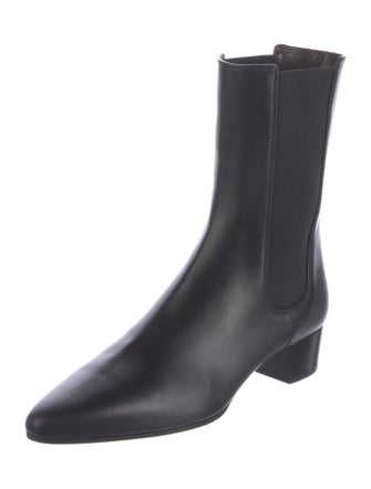 The Row British Leather Chelsea Boots