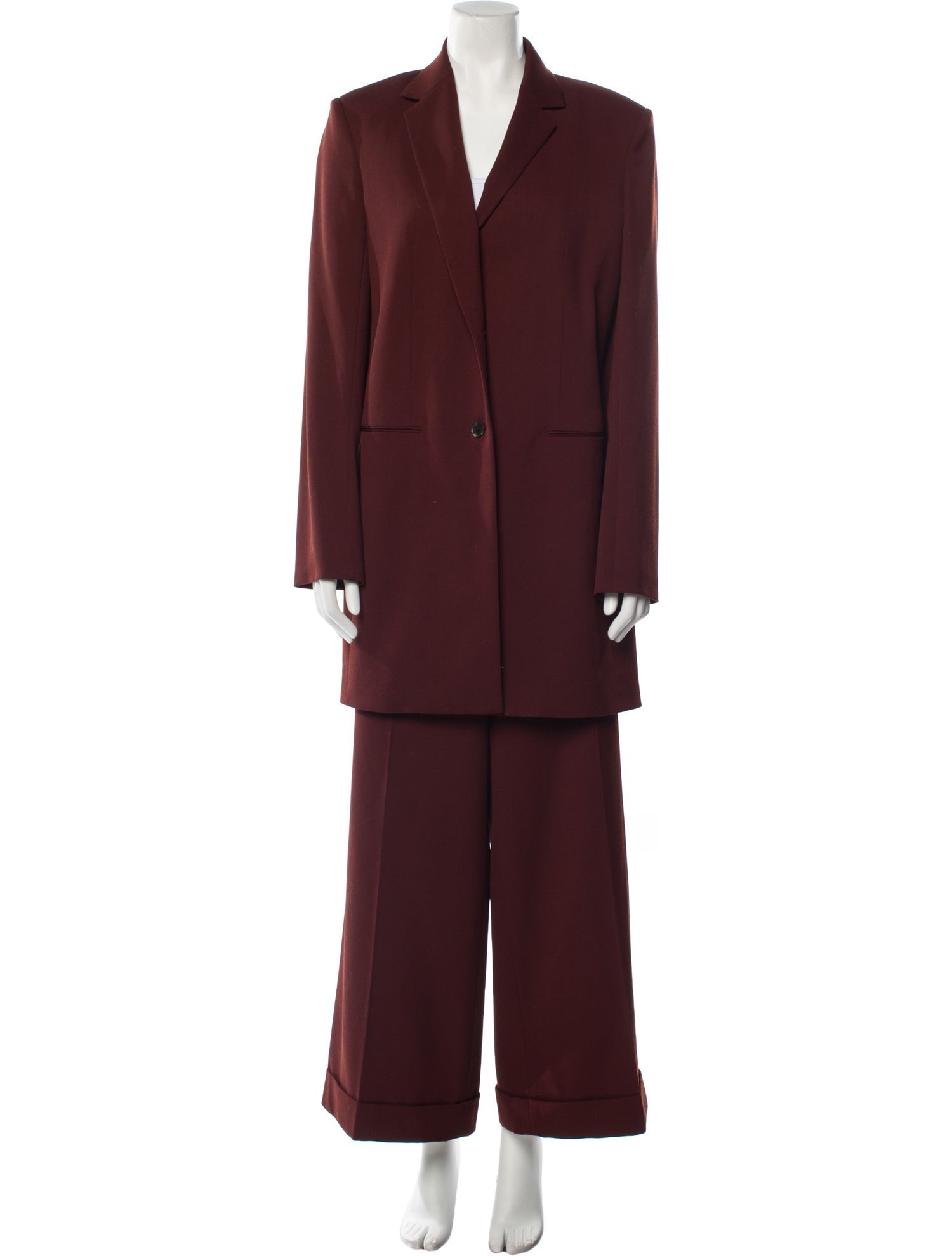 The Row Batilda Virgin Wool Pantsuit