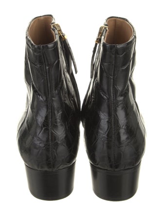 The Row Embossed Leather Boots