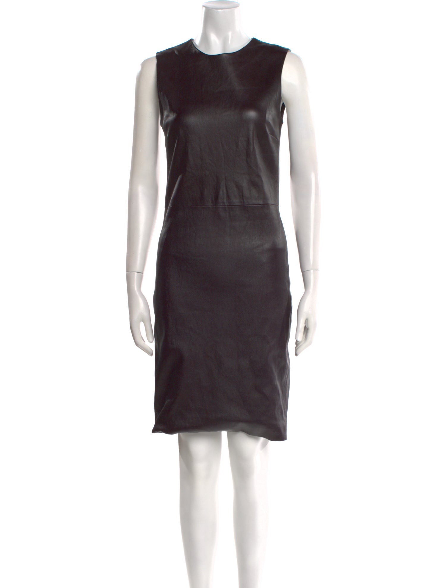 The Row Leather Knee-Length Dress