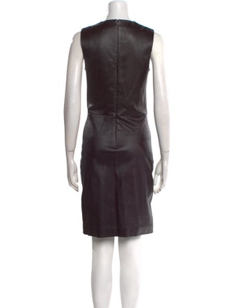 The Row Leather Knee-Length Dress