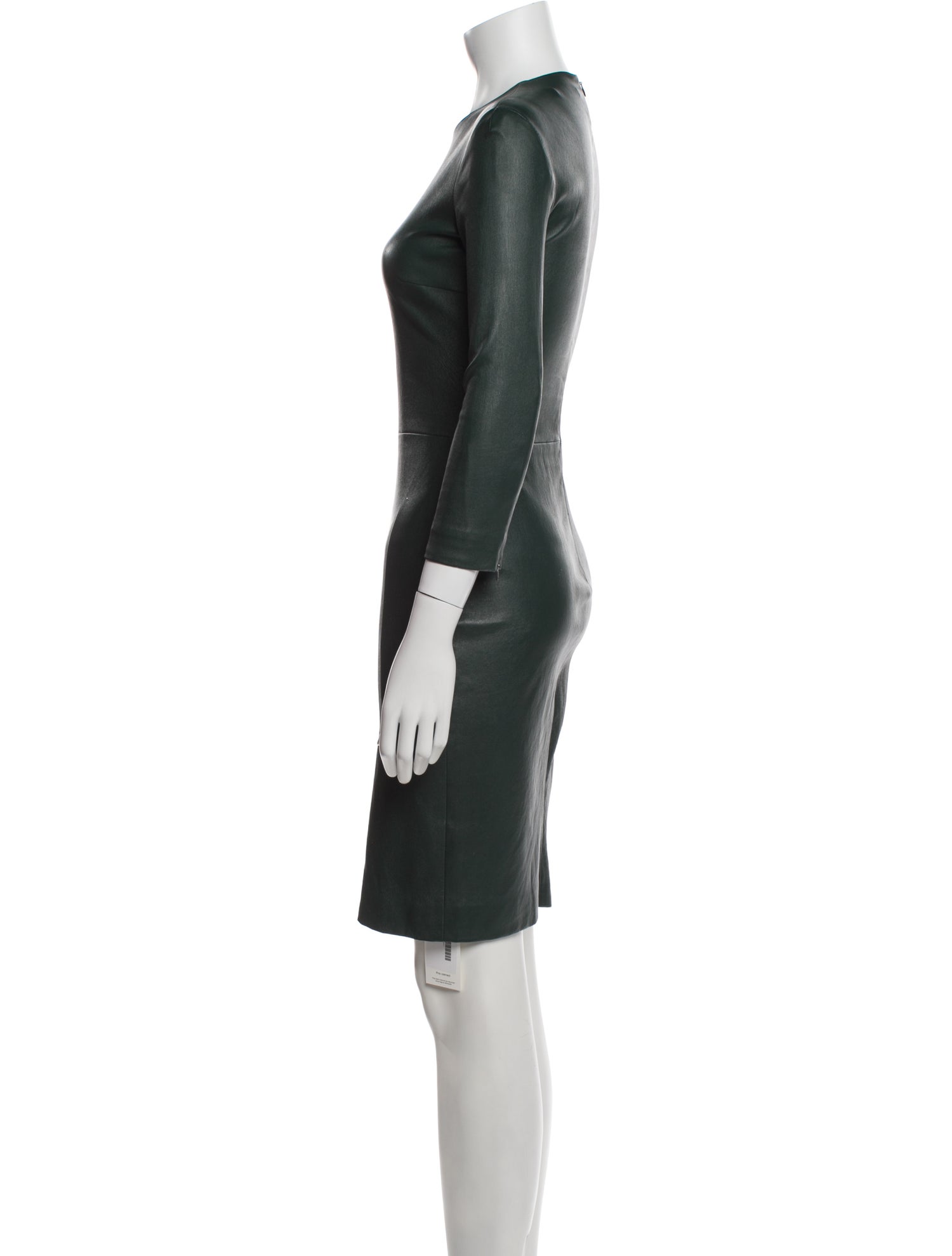 The Row Leather Knee-Length Dress