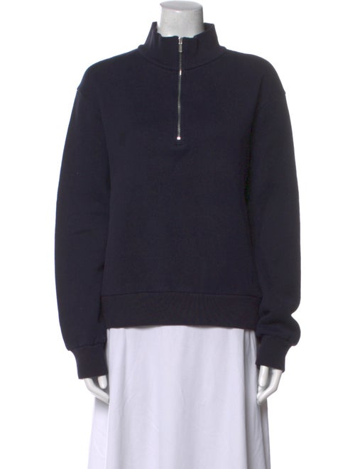 The Row Mock Neck Long Sleeve Sweatshirt