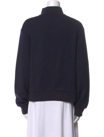 The Row Mock Neck Long Sleeve Sweatshirt