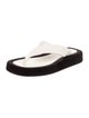 The Row Ginza Leather Flip Flops