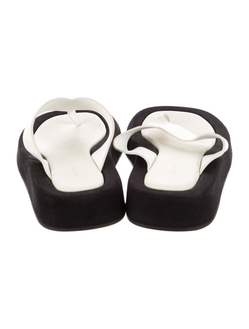 The Row Ginza Leather Flip Flops