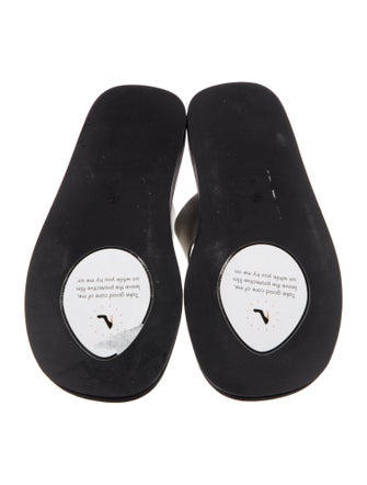 The Row Ginza Leather Flip Flops