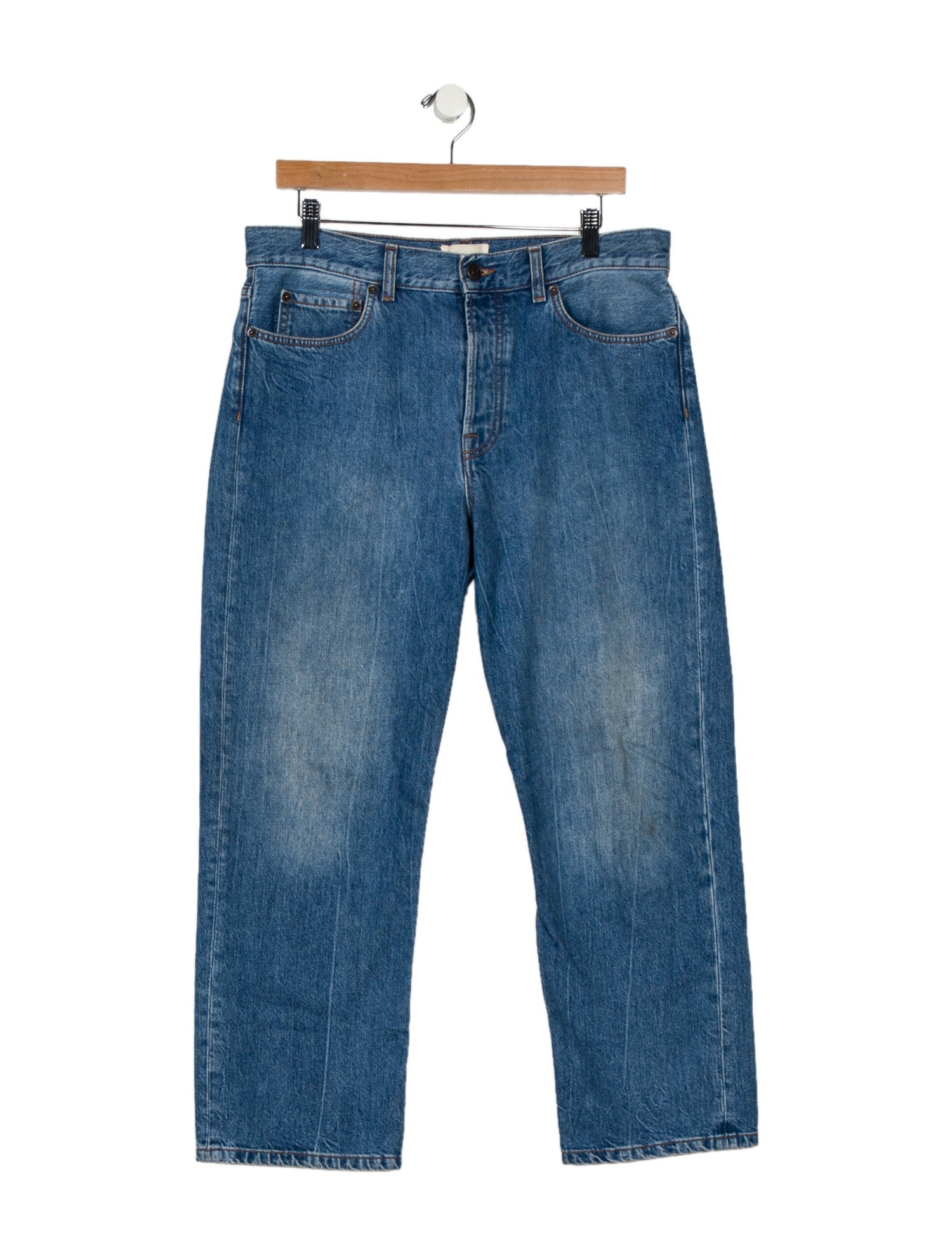 The Row High-Rise Straight Leg Jeans