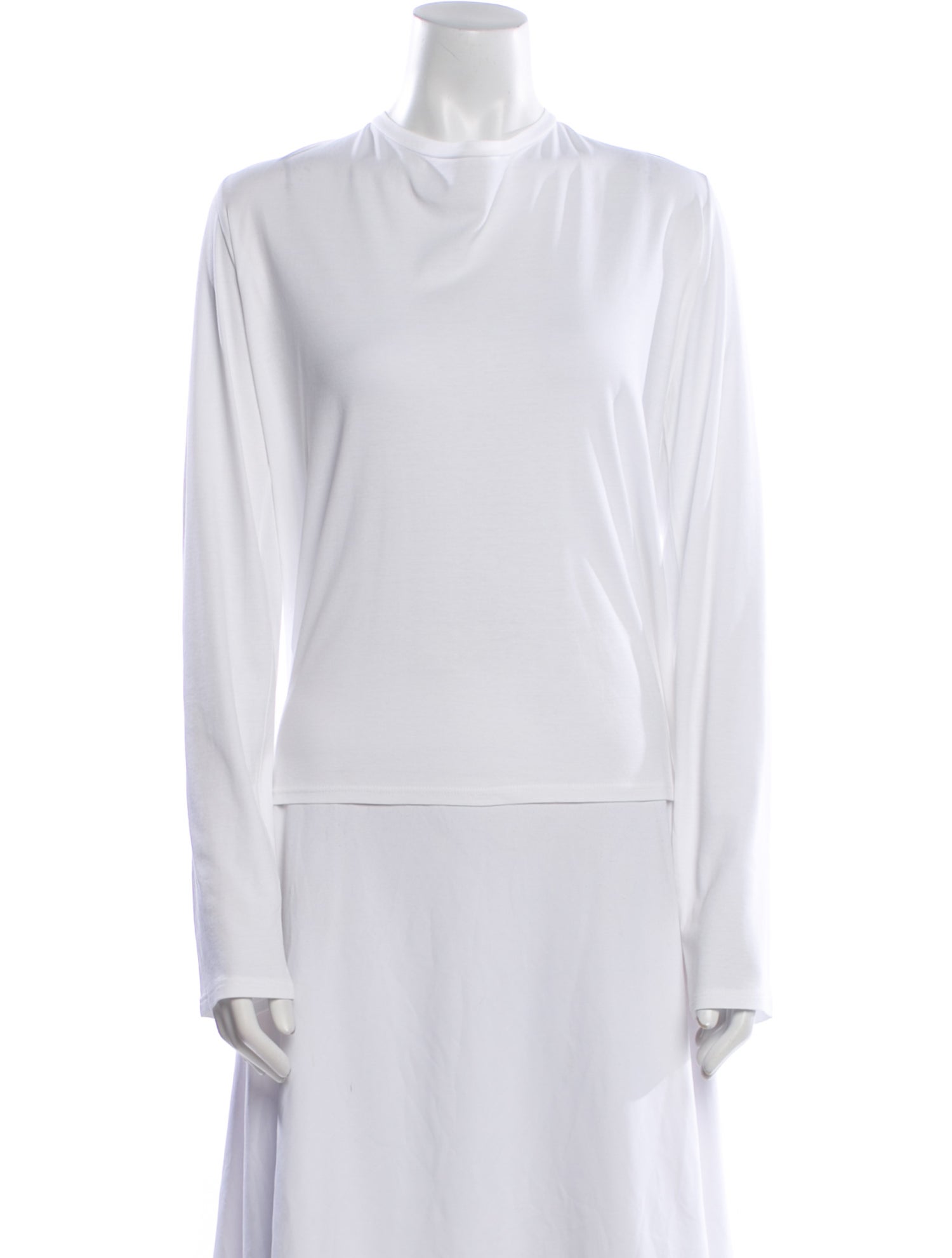 The Row Mock Neck Long Sleeve Top
