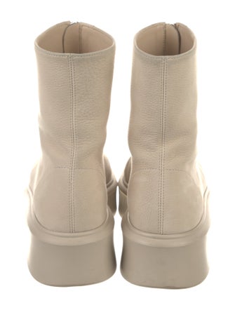 The Row Zipped Boot I Leather Combat Boots