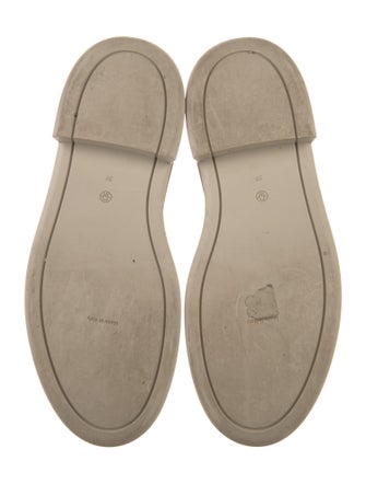 The Row Zipped Boot I Leather Combat Boots