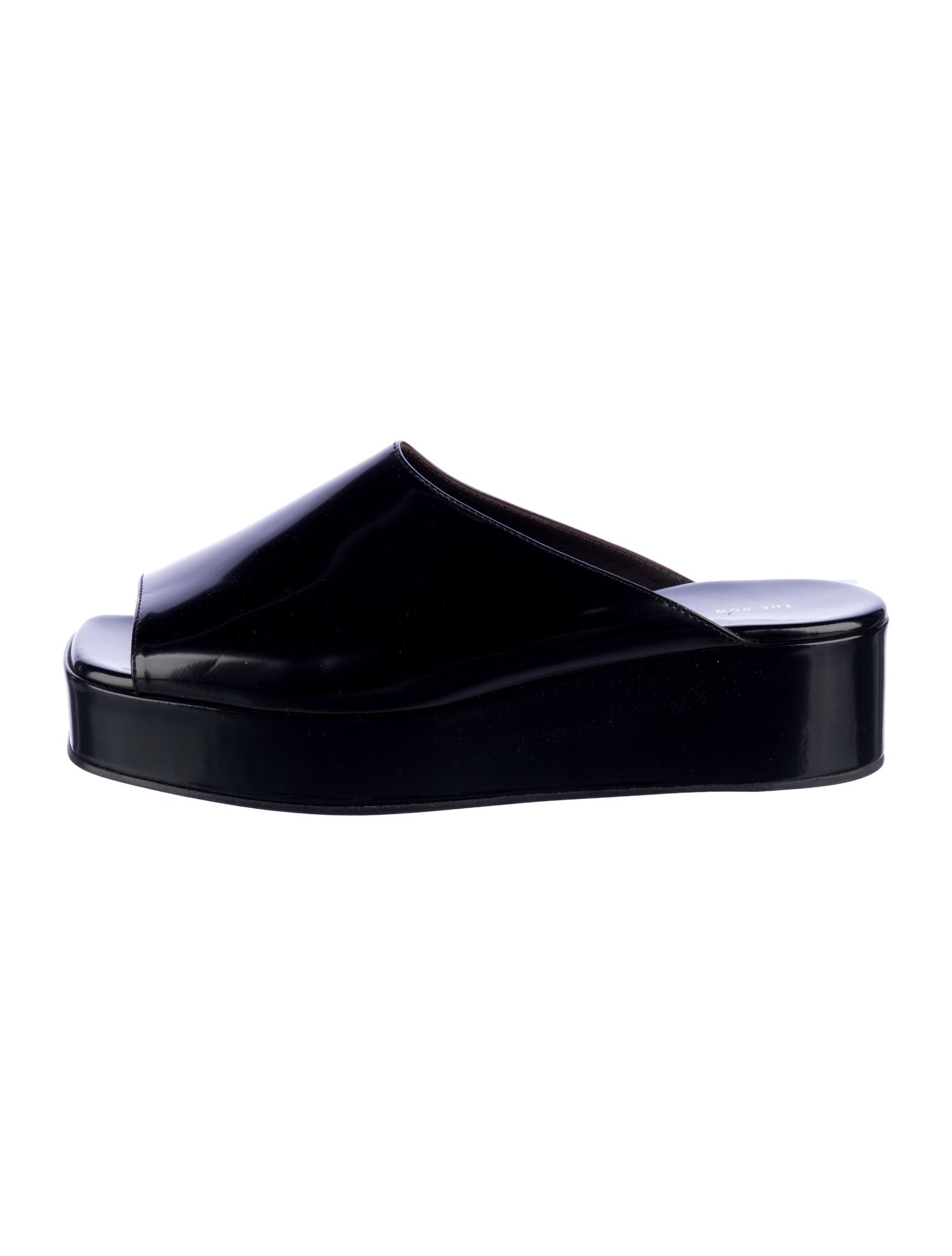 The Row Emi Patent Leather Slides