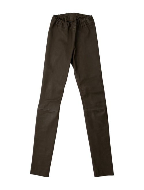 The Row Leather Skinny Leg Pants