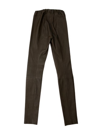The Row Leather Skinny Leg Pants