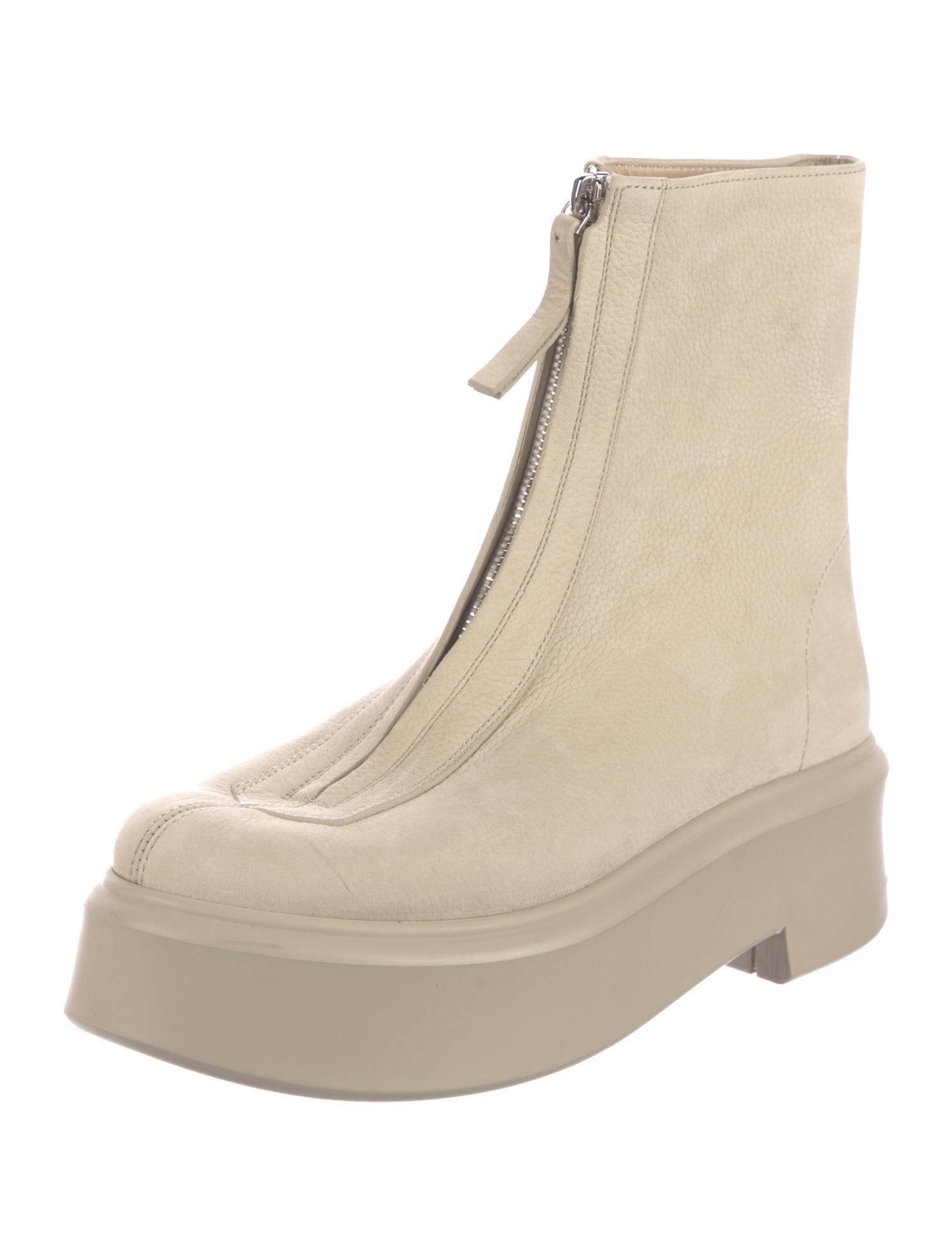 The Row Leather Lace-Up Boots