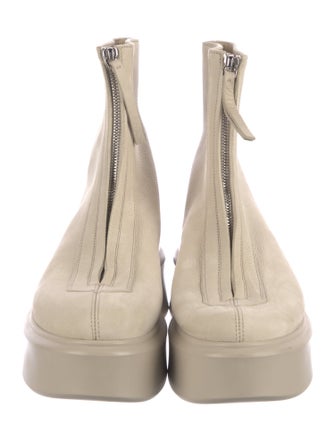 The Row Leather Lace-Up Boots