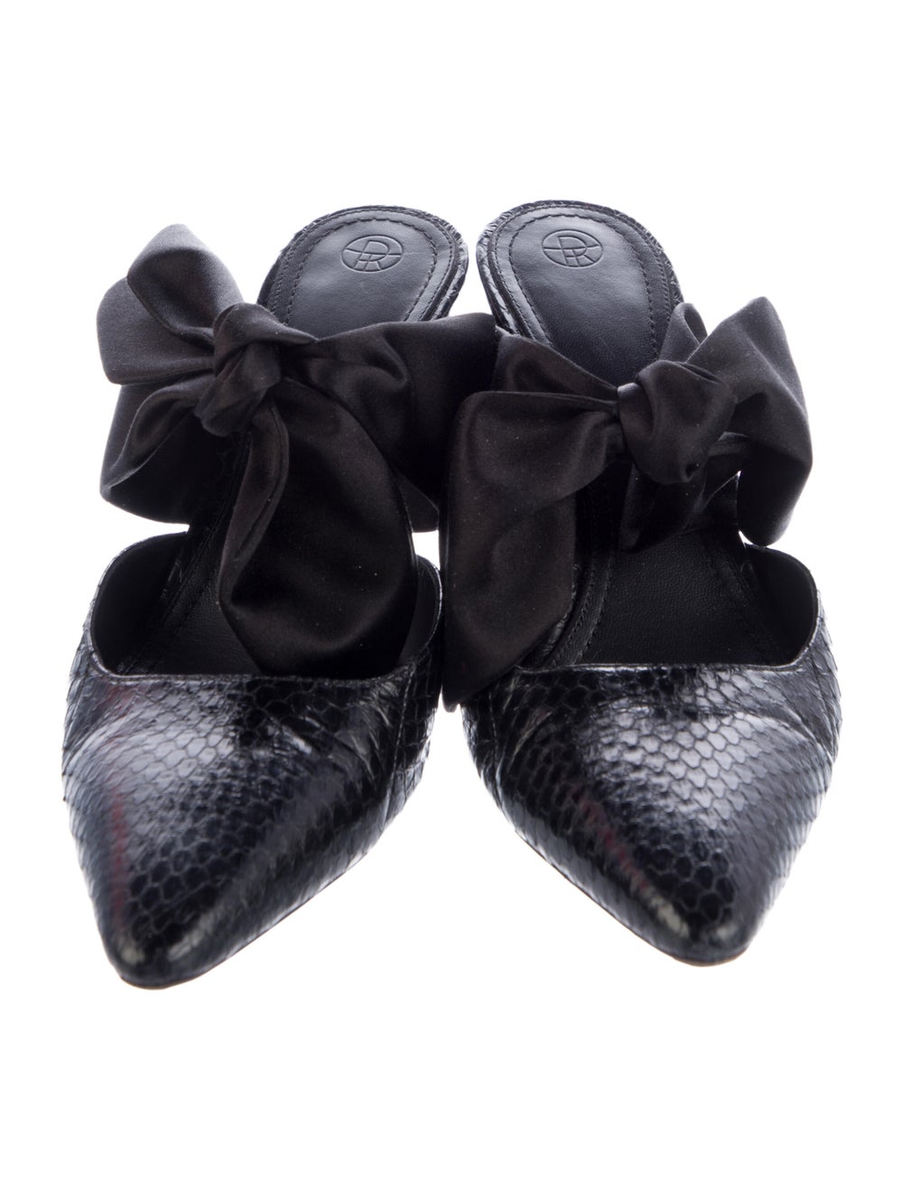 The Row Coco 75 Mules Black Python Semi-Pointed T… - image 3