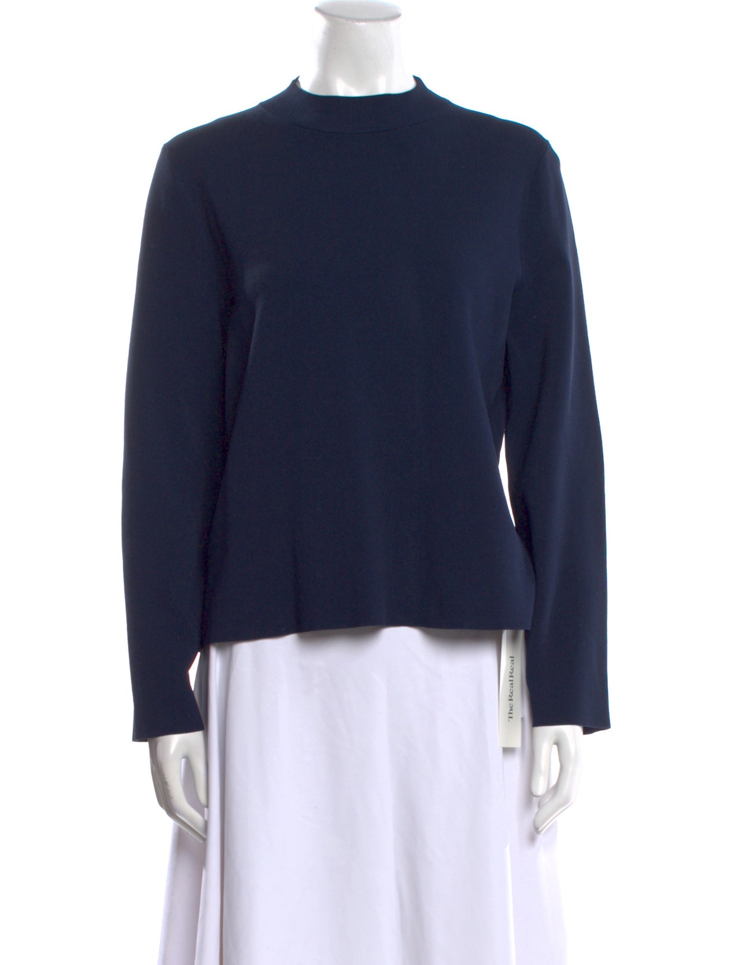 The Row Mock Neck Long Sleeve Sweatshirt