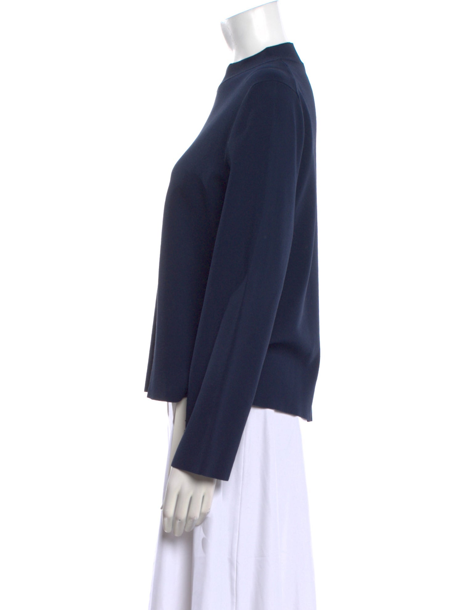 The Row Mock Neck Long Sleeve Sweatshirt