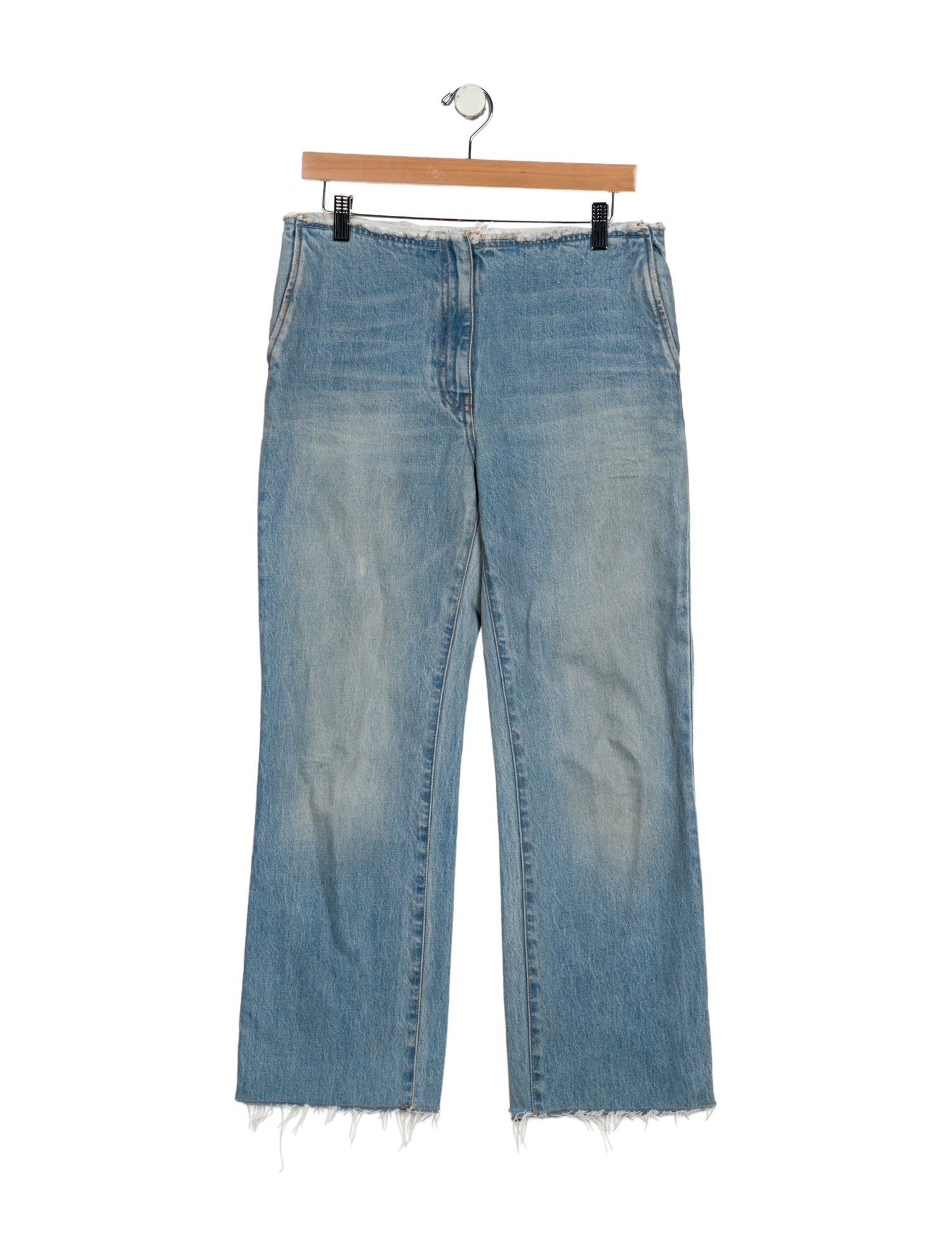 The Row Mid-Rise Wide Leg Jeans