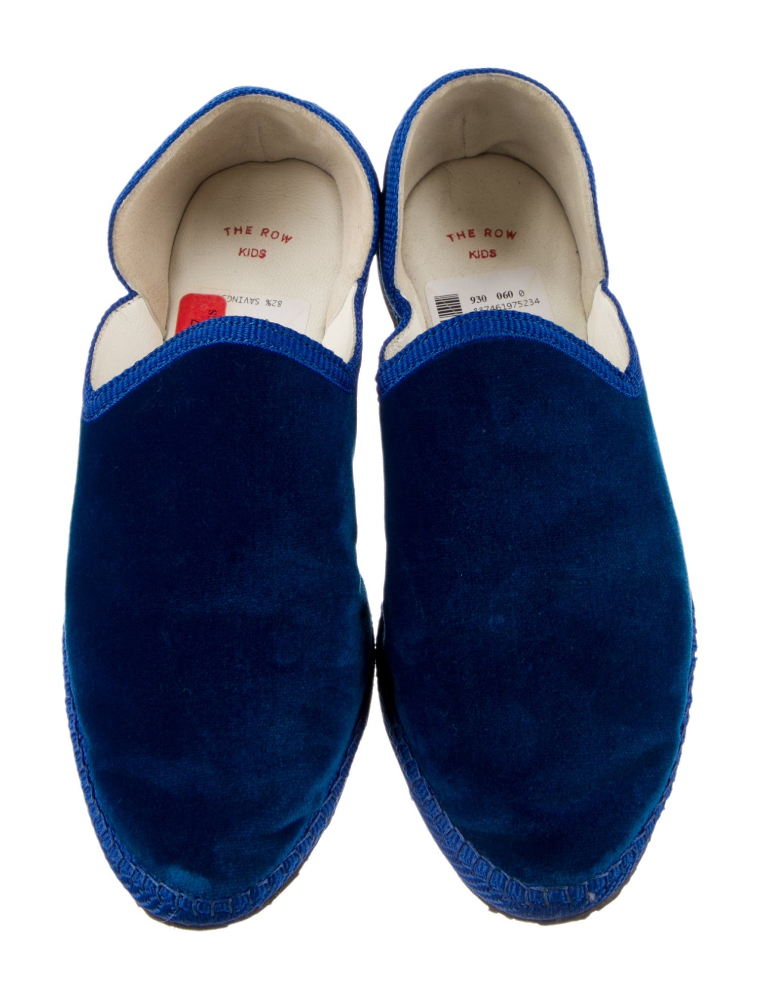 The Row Kid's Velvet Loafers