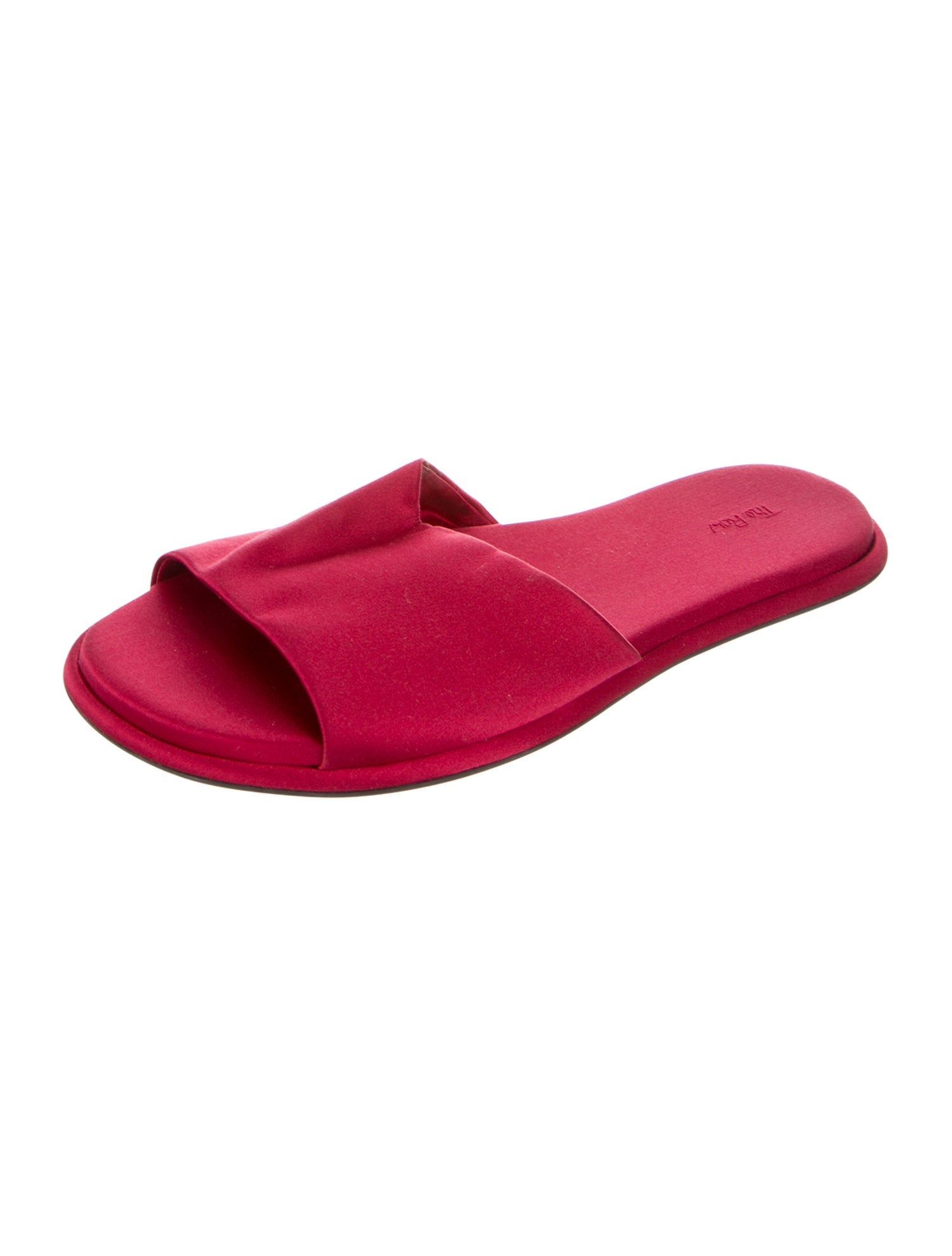 The Row Satin Slides