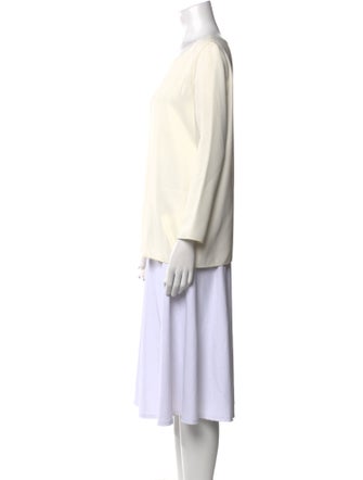 The Row Scoop Neck Long Sleeve Top