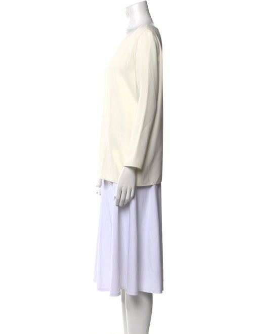 The Row Scoop Neck Long Sleeve Top