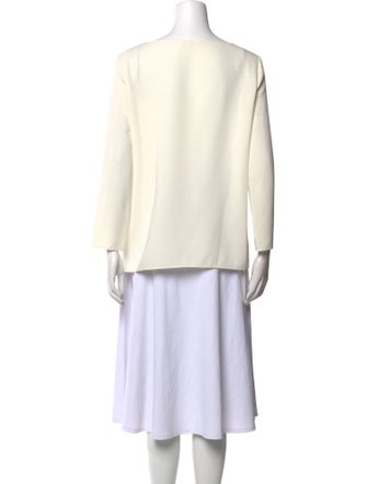 The Row Scoop Neck Long Sleeve Top