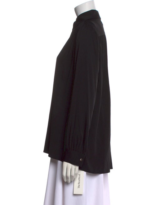 The Row Silk Long Sleeve Button-Up Top