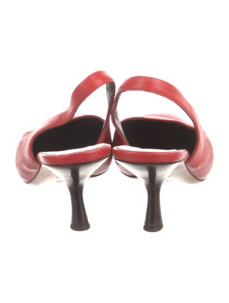 The Row Leather Slingback Pumps