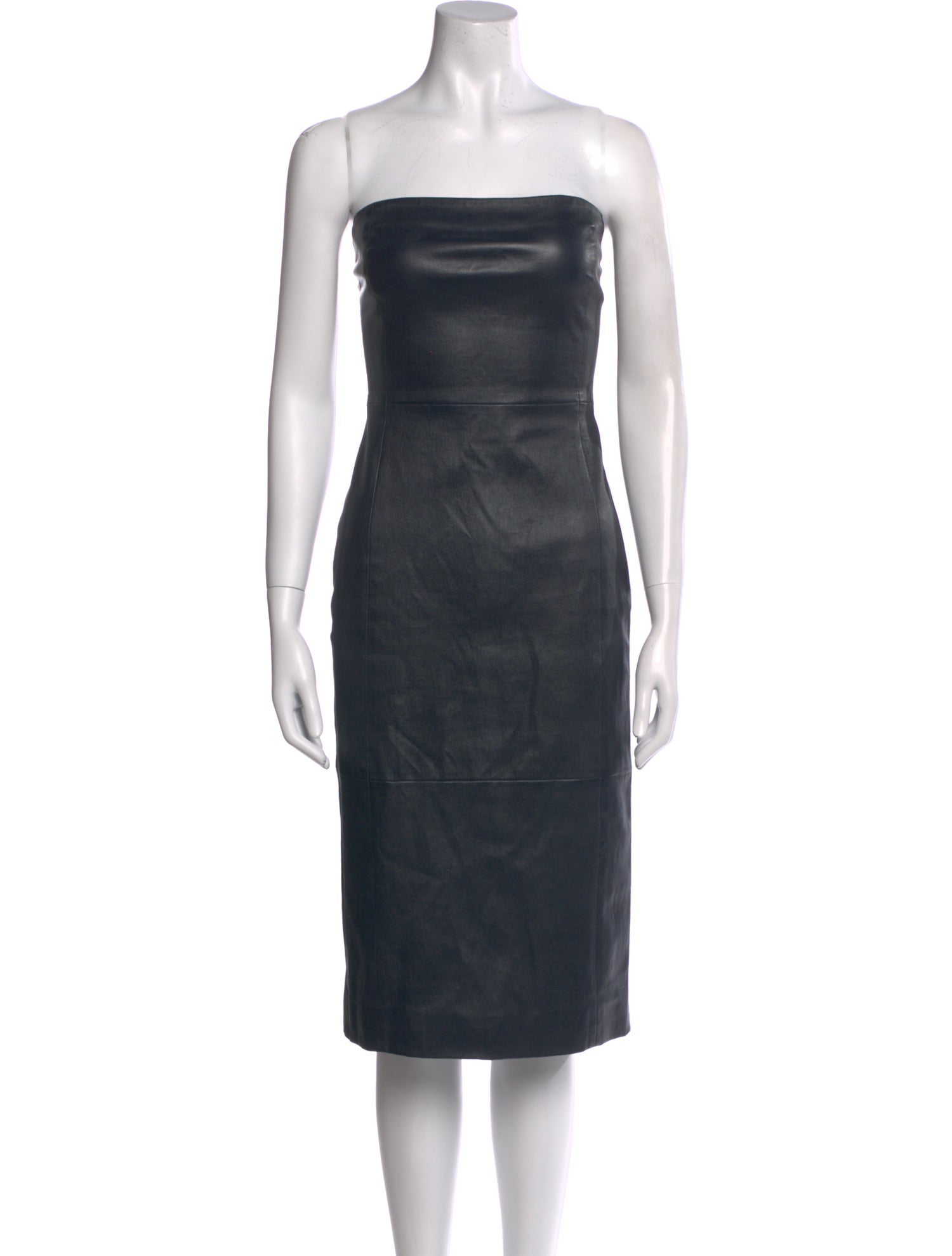 The Row Leather Mini Dress