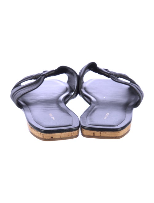 The Row Leather Slides