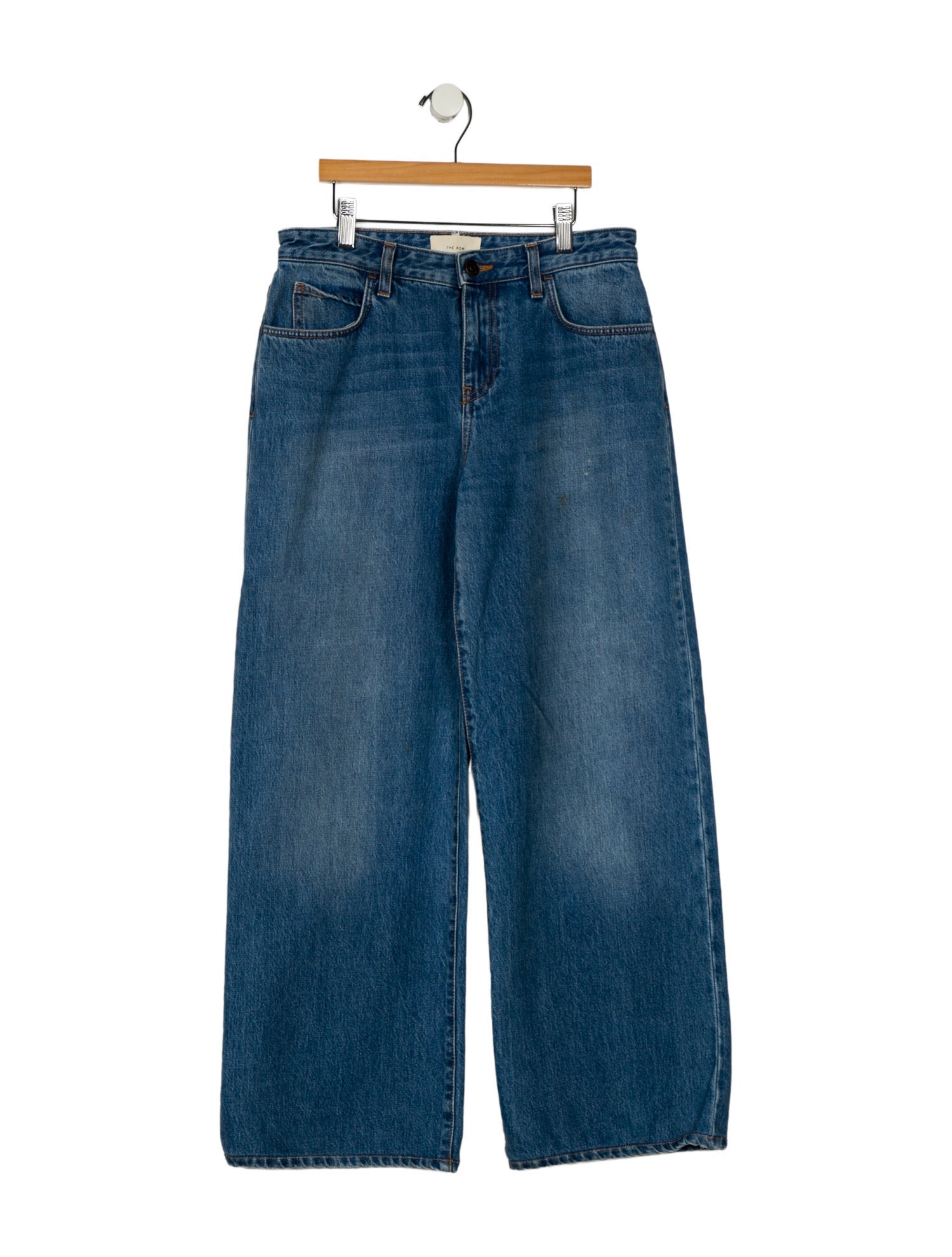 The Row Mid-Rise Wide Leg Jeans