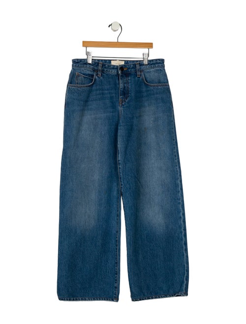 The Row Mid-Rise Wide Leg Jeans