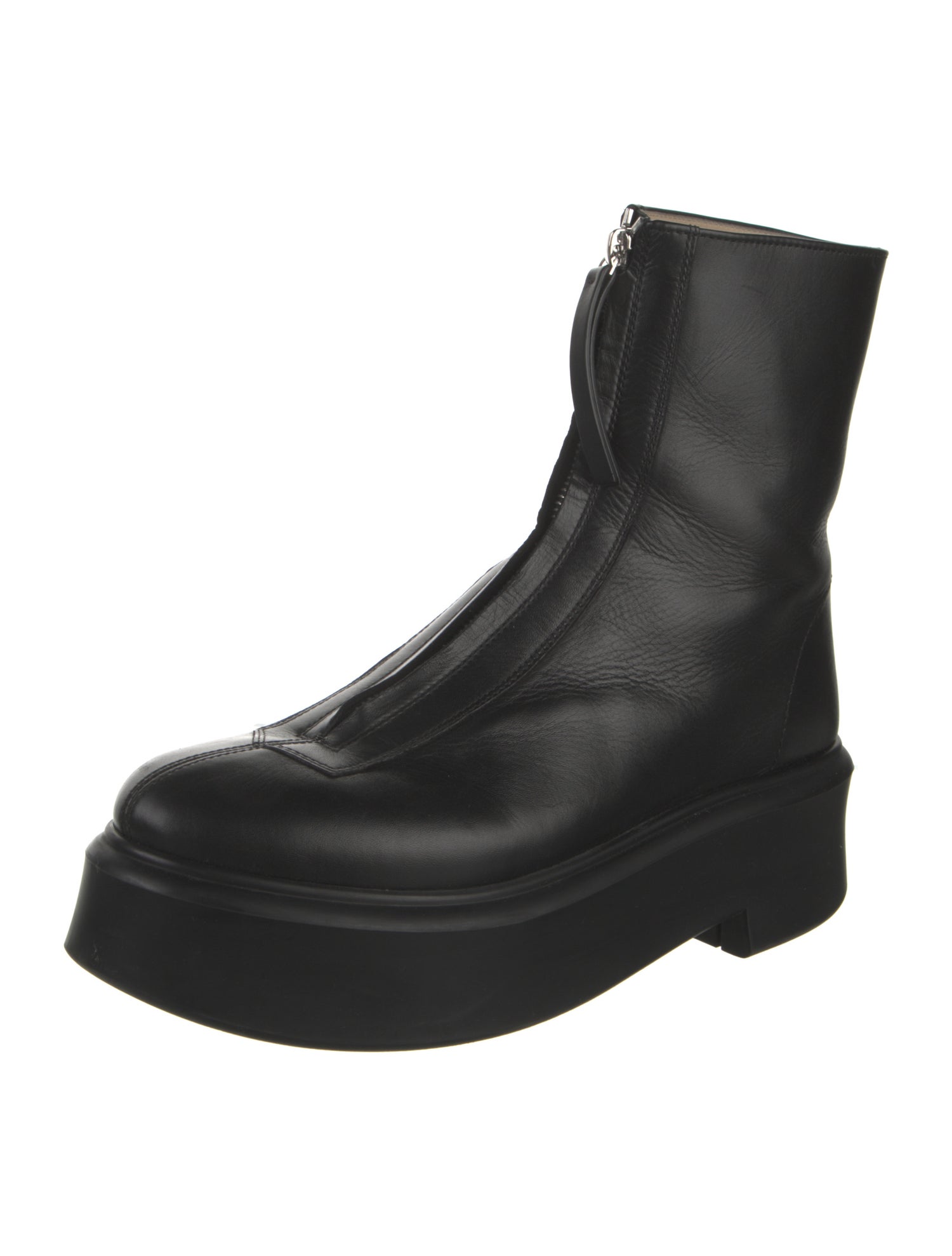 The Row Zipped 1 Calfskin Boots