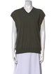 The Row Merino Wool V-Neck Top