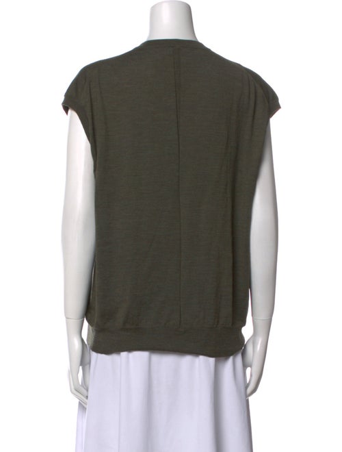 The Row Merino Wool V-Neck Top