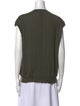 The Row Merino Wool V-Neck Top