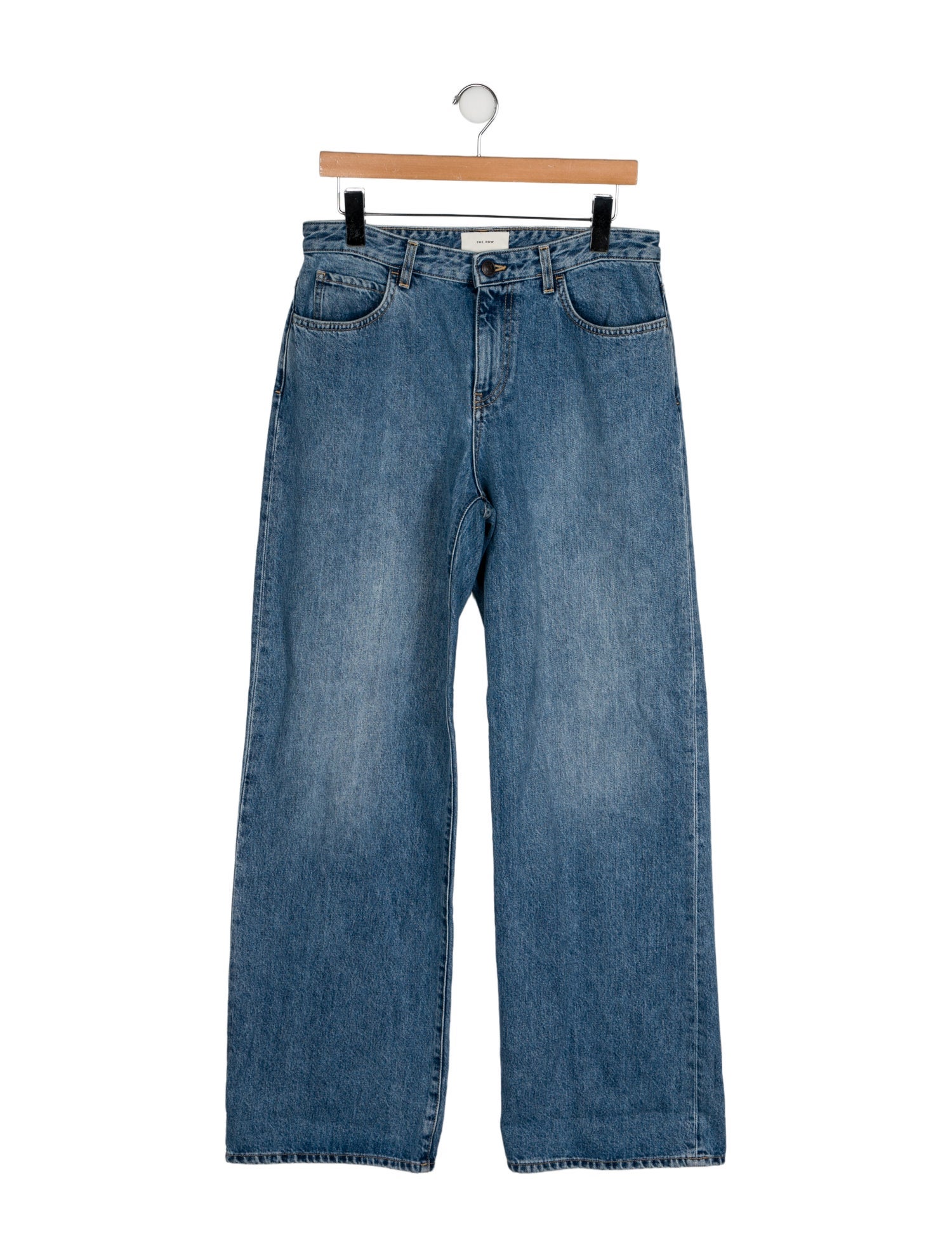The Row Mid-Rise Wide Leg Jeans