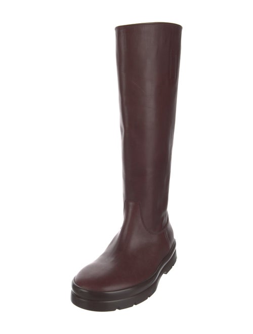 The Row Billie Leather Rain Boots