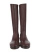 The Row Billie Leather Rain Boots