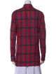 The Row Plaid Print Long Sleeve Button-Up Top