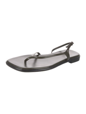 The Row Constance Leather Slingback Sandals