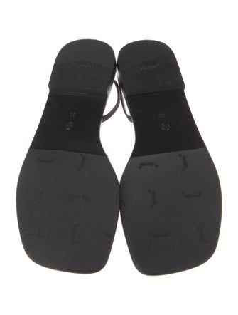 The Row Constance Leather Slingback Sandals